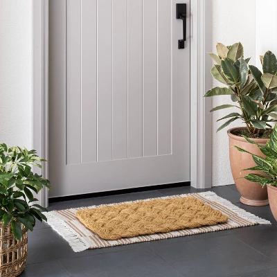 Lovers Knot Door Mat Neutral - Threshold™ Designed With Studio McGee 3 Lovers Knot Door Mat Neutral - Threshold™ Designed With Studio McGee