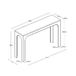 Thetford Console Table Gray - Threshold™ Designed With Studio McGee -Threshold Designed W/Studio Mcgee GUEST 094e781e 9ba9 4573 90e2 20870689eed5