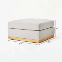 Woodland Hills Modular Sectional Ottoman Light Gray - Threshold™ Designed With Studio McGee 15 Woodland Hills Modular Sectional Ottoman Light Gray - Threshold™ Designed With Studio McGee -Threshold Designed W/Studio Mcgee GUEST 0ed068aa 7686 4196 a244 18c08b84b454