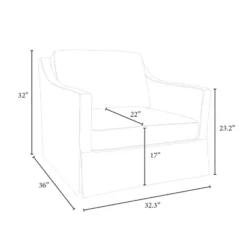 Vivian Park Upholstered Swivel Chair Cream - Threshold™ Designed With Studio McGee -Threshold Designed W/Studio Mcgee GUEST 0f6cc5a6 f1ac 4b5a a69b 5faae524745a