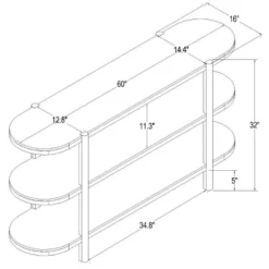 32" Portola Hills 3 Shelf Horizontal Bookcase - Threshold™ Designed With Studio McGee 20 32" Portola Hills 3 Shelf Horizontal Bookcase - Threshold™ Designed With Studio McGee -Threshold Designed W/Studio Mcgee GUEST 10224a77 9df4 4dff 8a55 6ba2c16aea4a
