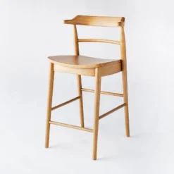 Kaysville Curved Back Wood Counter Height Barstool - Threshold™ Designed With Studio McGee -Threshold Designed W/Studio Mcgee GUEST 2155e535 1936 45f3 b994 efad299aa5d4