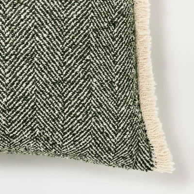 Herringbone With Frayed Edges Throw Pillow - Threshold™ Designed With Studio McGee 4 Herringbone With Frayed Edges Throw Pillow - Threshold™ Designed With Studio McGee - Image 2