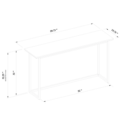 Hidden Hills Mixed Material Console Brown - Threshold™ Designed With Studio McGee 7 Hidden Hills Mixed Material Console Brown - Threshold™ Designed With Studio McGee - Image 5