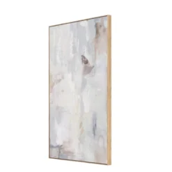 58" X 38" Tonal Abstract Framed Canvas - Threshold™ Designed With Studio McGee
