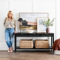 East Bluff Woven Drawer Console Table - Threshold™ Designed With Studio McGee 24 East Bluff Woven Drawer Console Table - Threshold™ Designed With Studio McGee -Threshold Designed W/Studio Mcgee GUEST 3fbfc6cc 1762 479f 85f6 5816e3ff493f