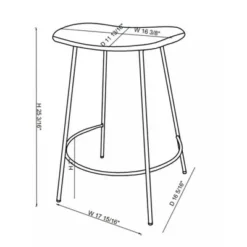 Clarkston Metal Counter Height Barstool With Upholstered Seat - Threshold™ Designed With Studio McGee -Threshold Designed W/Studio Mcgee GUEST 4885107a 6772 41f5 9ad6 fc0ad1308044