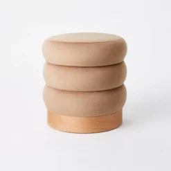 Clarkdale Channel Tufted Ottoman With Wood Base - Threshold™ Designed With Studio McGee -Threshold Designed W/Studio Mcgee GUEST 49c40f06 ce24 490b b665 fce10ad00f8a