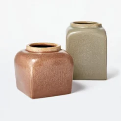 Modern Brown Ceramic Vase - Threshold™ Designed With Studio McGee -Threshold Designed W/Studio Mcgee GUEST 4ad3e7d3 8ceb 42ee 9afa fda5fa4b2548