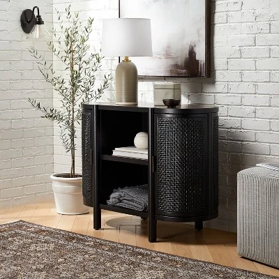 Portola Hills Caned Door Console With Shelves - Threshold™ Designed With Studio McGee 3 Portola Hills Caned Door Console With Shelves - Threshold™ Designed With Studio McGee