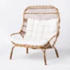 Wicker & Metal Outdoor Patio Chair, Egg Chair Natural - Threshold™ Designed With Studio McGee -Threshold Designed W/Studio Mcgee GUEST 563d0245 b681 46de b4bf d455c8c4ac02