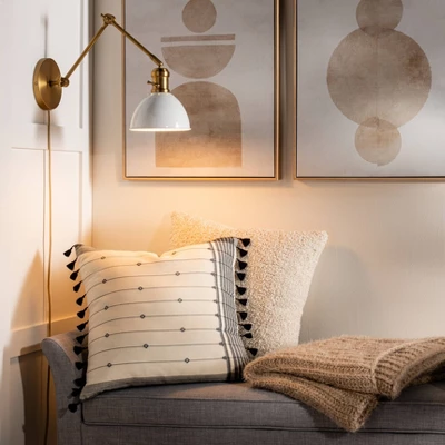 Metal Dome Sconce Wall Light (Includes Energy Efficient Light Bulb) Brass - Threshold™ Designed With Studio McGee 4 Metal Dome Sconce Wall Light (Includes Energy Efficient Light Bulb) Brass - Threshold™ Designed With Studio McGee - Image 2