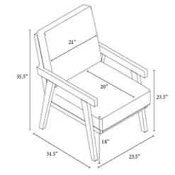 Grantsville Wood Frame Accent Chair With Grid Back - Threshold™ Designed With Studio McGee -Threshold Designed W/Studio Mcgee GUEST 63af688c c6d7 4926 8635 a7774e315ee8