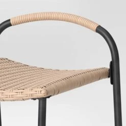 Popperton 2pk Arched Wicker Bar Height Patio Chairs, Outdoor Furniture - Black - Threshold™ Designed With Studio McGee 9 Popperton 2pk Arched Wicker Bar Height Patio Chairs, Outdoor Furniture - Black - Threshold™ Designed With Studio McGee -Threshold Designed W/Studio Mcgee GUEST 6461d5e1 cebd 4a43 a1ce 3951045fe009