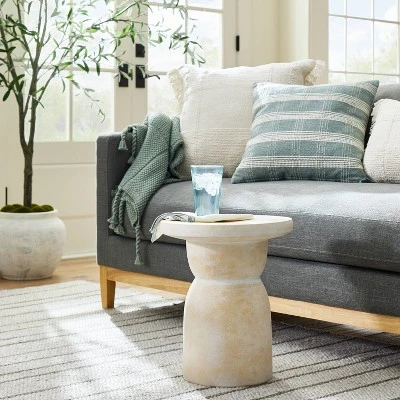 Montebello Shaped Ceramic Accent Table Light Brown - Threshold™ Designed With Studio McGee 3 Montebello Shaped Ceramic Accent Table Light Brown - Threshold™ Designed With Studio McGee