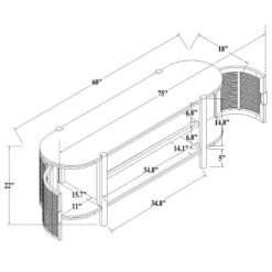 Portola Hills Caned Door TV Stand For TVs Up To 60" - Threshold™ Designed With Studio McGee -Threshold Designed W/Studio Mcgee GUEST 6a70e9c2 1448 487f a332 1f397d50b5ae