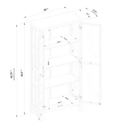 Bountiful Wood And Glass Tall Cabinet - Threshold™ Designed With Studio McGee 13 Bountiful Wood And Glass Tall Cabinet - Threshold™ Designed With Studio McGee -Threshold Designed W/Studio Mcgee GUEST 6ee1338d 097f 4cfb b2df da976038b2e6