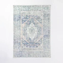 Brighton Distressed Vintage Persian Rug Light Blue - Threshold™ Designed With Studio McGee -Threshold Designed W/Studio Mcgee GUEST 749f8c26 ca3a 4ac4 b6de f950c498d722