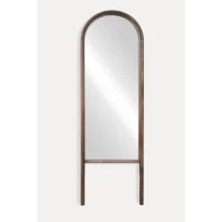 20" X 65" Wood Arched Floor Mirror Walnut - Threshold™ Designed With Studio McGee -Threshold Designed W/Studio Mcgee GUEST 7b6f268e bf4b 41bf af86 ea0fb6ed08c9