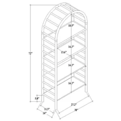 72" Holladay Curved Wooden Bookcase - Threshold™ Designed With Studio McGee -Threshold Designed W/Studio Mcgee GUEST 907a020b f8bd 48ff ad78 2332a2c16f0a