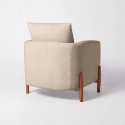 Elroy Faux Shearling Accent Chair With Wood Legs - Threshold™ Designed With Studio McGee 16 Elroy Faux Shearling Accent Chair With Wood Legs - Threshold™ Designed With Studio McGee -Threshold Designed W/Studio Mcgee GUEST 9253b8cf 4e11 4a1b aeb0 11fec1e0f29d