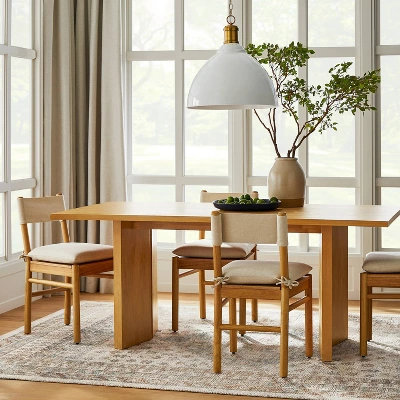 Bell Canyon Solid Wood Dining Table Natural - Threshold™ Designed With Studio McGee 3 Bell Canyon Solid Wood Dining Table Natural - Threshold™ Designed With Studio McGee