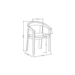 Terra Solid Wood Curved Back Dining Chair - Threshold™ Designed With Studio McGee -Threshold Designed W/Studio Mcgee GUEST a386c950 6b68 47a0 8004 10af9f6b52b5