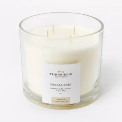 Clear Glass Masala Rose Candle White - Threshold™ Designed With Studio McGee -Threshold Designed W/Studio Mcgee GUEST a428fcef ae40 495d b3e2 43ba30c44f06