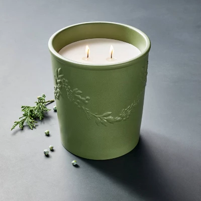 25oz Ceramic Candle Green - Threshold™ Designed With Studio McGee 3 25oz Ceramic Candle Green - Threshold™ Designed With Studio McGee