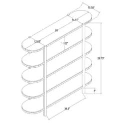 57" Portola Hills 5 Shelf Horizontal Bookcase - Threshold™ Designed With Studio McGee -Threshold Designed W/Studio Mcgee GUEST b0ffd2cc a3d5 4cfa 8018 6df7d8fb0ee4