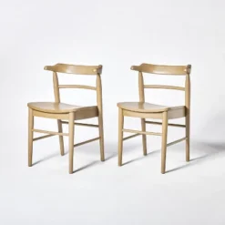 2pk Kaysville Curved Back Wood Dining Chair - Threshold™ Designed With Studio McGee -Threshold Designed W/Studio Mcgee GUEST b8859535 25d6 44f9 9ed4 882e7bed9037