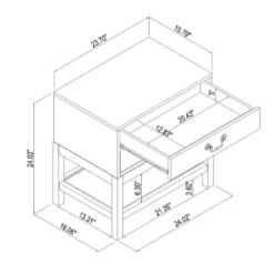 Elmira Nightstand Brown - Threshold™ Designed With Studio McGee -Threshold Designed W/Studio Mcgee GUEST ba23a28f 8b95 42ea acce 9cc3df7af05f