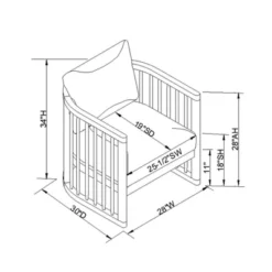 Richfield Barrel Spindle Back Accent Chair Cream/Natural - Threshold™ Designed With Studio McGee -Threshold Designed W/Studio Mcgee GUEST bbb41ede da8a 4504 8108 f181a183083e