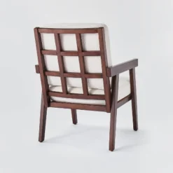 Grantsville Wood Frame Accent Chair With Grid Back - Threshold™ Designed With Studio McGee -Threshold Designed W/Studio Mcgee GUEST c413361e a903 45e3 9f19 7ac166bd22f3