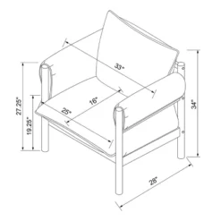 Arbon Wood Dowel Accent Chair With Cushion Arms - Threshold™ Designed With Studio McGee -Threshold Designed W/Studio Mcgee GUEST c429d501 6755 4c8a 864f afd6717b29db