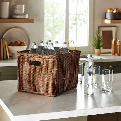 Cube Vintage French Basket - Threshold™ Designed With Studio McGee 3 Cube Vintage French Basket - Threshold™ Designed With Studio McGee