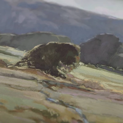 16" X 14" Summer Pasture Framed Wall Art Brass - Threshold™ Designed With Studio McGee 5 16" X 14" Summer Pasture Framed Wall Art Brass - Threshold™ Designed With Studio McGee - Image 3