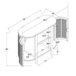 Portola Hills Caned Door Console With Shelves - Threshold™ Designed With Studio McGee 18 Portola Hills Caned Door Console With Shelves - Threshold™ Designed With Studio McGee -Threshold Designed W/Studio Mcgee GUEST ca010533 3434 4baa 9362 bdbf17be2193
