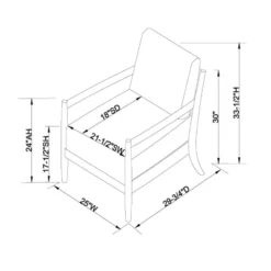 Park Valley Ladder Back Wood Arm Accent Chair - Threshold™ Designed With Studio McGee -Threshold Designed W/Studio Mcgee GUEST ce32bc3c bd47 42a8 bac8 4fae9f0aa812