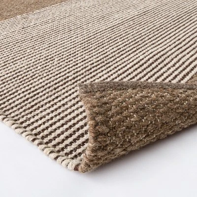 Hillside Hand Woven Wool/Cotton Area Rug Brown - Threshold™ Designed With Studio McGee 5 Hillside Hand Woven Wool/Cotton Area Rug Brown - Threshold™ Designed With Studio McGee - Image 3