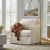 Vivian Park Upholstered Swivel Chair Cream - Threshold™ Designed With Studio McGee -Threshold Designed W/Studio Mcgee GUEST d2f62ae4 c95c 4a87 8460 00da4577b979