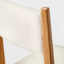 2pk Yalecrest Upholstered Seat And Back With Wood Frame Counter Height Barstools Cream/Natural - Threshold™ Designed With Studio McGee -Threshold Designed W/Studio Mcgee GUEST d3ac8616 b552 4a5e 8b03 5c1856685f97