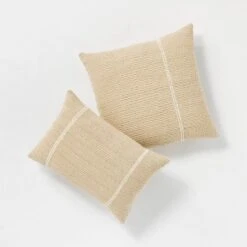 Oversize Embroidered Striped Throw Pillow Cream - Threshold™ Designed With Studio McGee 11 Oversize Embroidered Striped Throw Pillow Cream - Threshold™ Designed With Studio McGee -Threshold Designed W/Studio Mcgee GUEST dd44cc07 b08f 4537 b5c0 957f387f1926