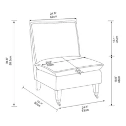 Talbert Pillow Top Slipper Chair With Casters - Threshold™ Designed With Studio McGee 13 Talbert Pillow Top Slipper Chair With Casters - Threshold™ Designed With Studio McGee -Threshold Designed W/Studio Mcgee GUEST e0bab953 1f7d 4f4e 8ce3 e3efe8d56101