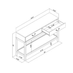 Brandeis Woven Console Table Brown - Threshold™ Designed With Studio McGee -Threshold Designed W/Studio Mcgee GUEST e2c73473 e890 4869 94da b0c7a6a1426f