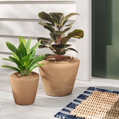Earthenware Weathered Indoor/Outdoor Planter Pot - Threshold™ Designed With Studio McGee 3 Earthenware Weathered Indoor/Outdoor Planter Pot - Threshold™ Designed With Studio McGee
