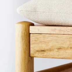 Emery Wood Counter Height Barstool With Upholstered Seat And Sling Back Natural - Threshold™ Designed With Studio McGee -Threshold Designed W/Studio Mcgee GUEST e8ec7e51 c160 4262 8af2 ab79b157278d