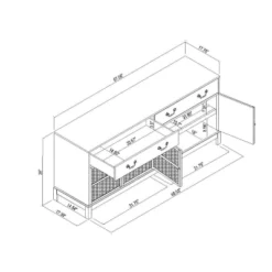 Brandeis Woven TV Stand For TVs Up To 60" Brown - Threshold™ Designed With Studio McGee 15 Brandeis Woven TV Stand For TVs Up To 60" Brown - Threshold™ Designed With Studio McGee -Threshold Designed W/Studio Mcgee GUEST edcf4db2 26a4 444b ba42 cd73d8a812f3