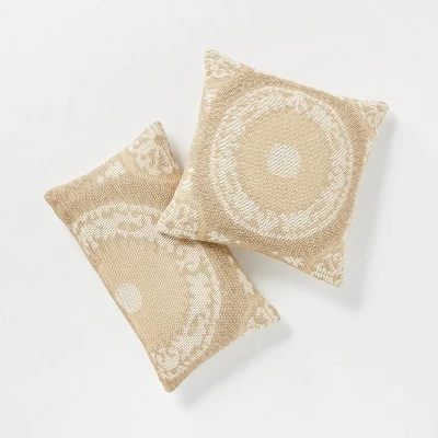 Woven Suzani Throw Pillow Gold - Threshold™ Designed With Studio McGee 6 Woven Suzani Throw Pillow Gold - Threshold™ Designed With Studio McGee - Image 4