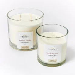 Clear Glass Santal & Ginger Candle White - Threshold™ Designed With Studio McGee 11 Clear Glass Santal & Ginger Candle White - Threshold™ Designed With Studio McGee -Threshold Designed W/Studio Mcgee GUEST f8468f42 e11b 4265 be90 0b4528f7c8a3